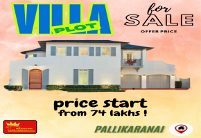 1100 Sq.Ft Land for sale in Pallikaranai
