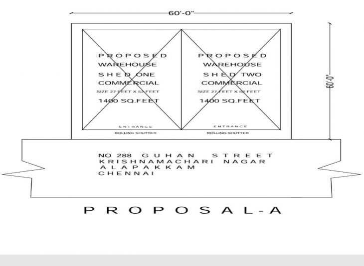 3600 Sq.Ft,  Storage
