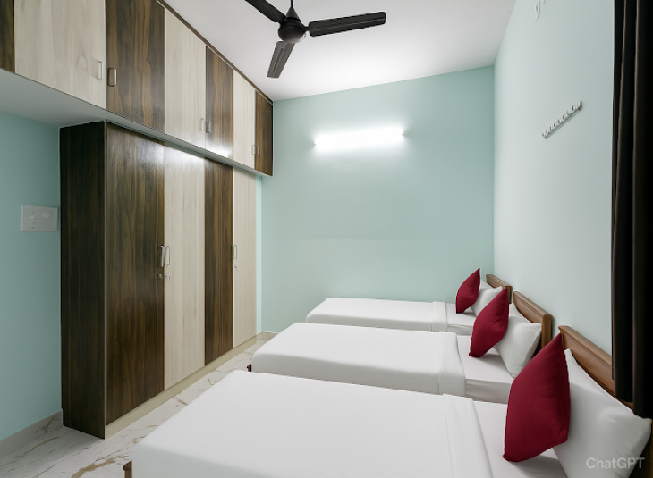 Key Nest Living For Mens , PG Accomodation in Sholinganallur
