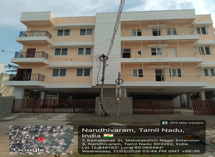 1500 Sq.Ft, 3 BHK Residential Apartment