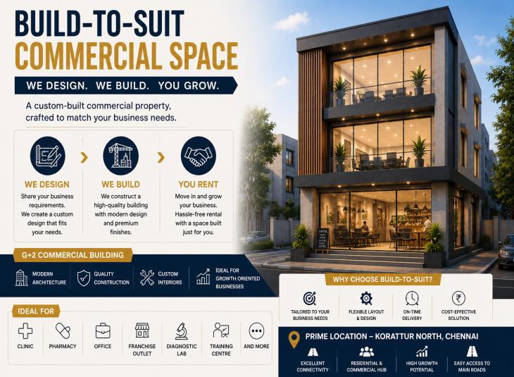 2000 Sqft Commercial Building in Korattur