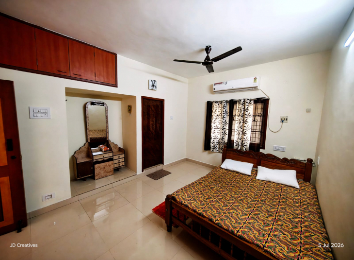 1450 Sq.Ft, 3 BHK Flats For Rent in Saligramam