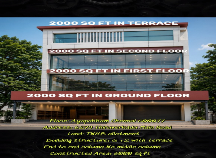 6000 Sqft Commercial Building in Ayappakkam